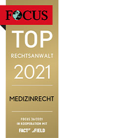 Focus Siegel Top Rechtsanwalt 2021 Medizinrecht